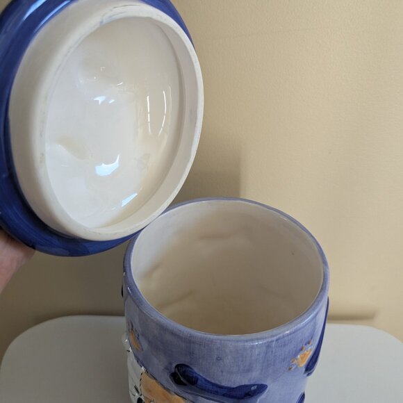 DOG FACE PET FOOD CERAMIC LARGE JAR - Picture 3 of 4